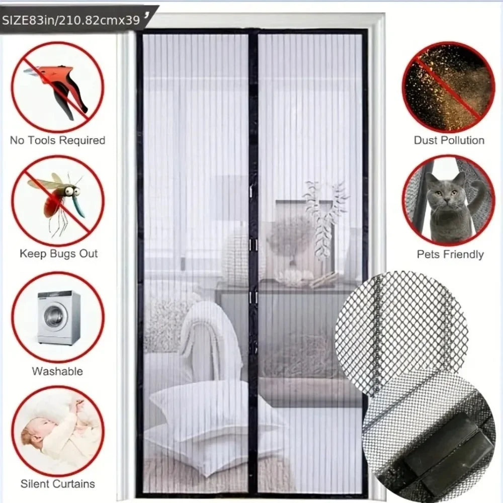 Magnetic Mosquito Net Door Curtain | Insect Screen