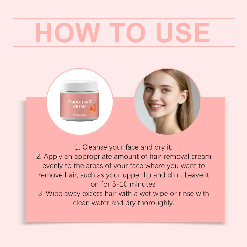 Gentle Facial Hair Removal Cream – Sensitive Skin 50g