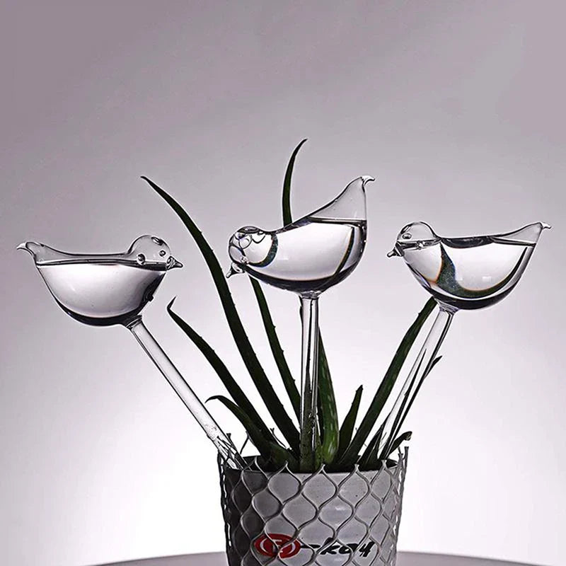 Bird-Shape Self Watering Globe – Clear Plant Waterer Bulb