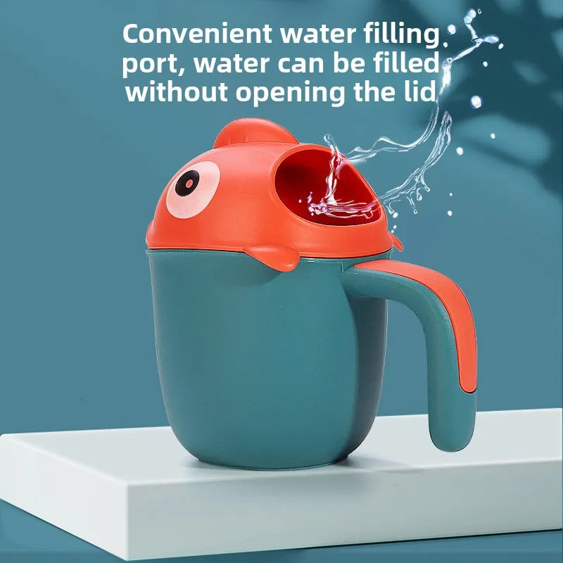 Cute Shark Baby Shower Water Scoop Kids Head Rinse Cup Cartoon