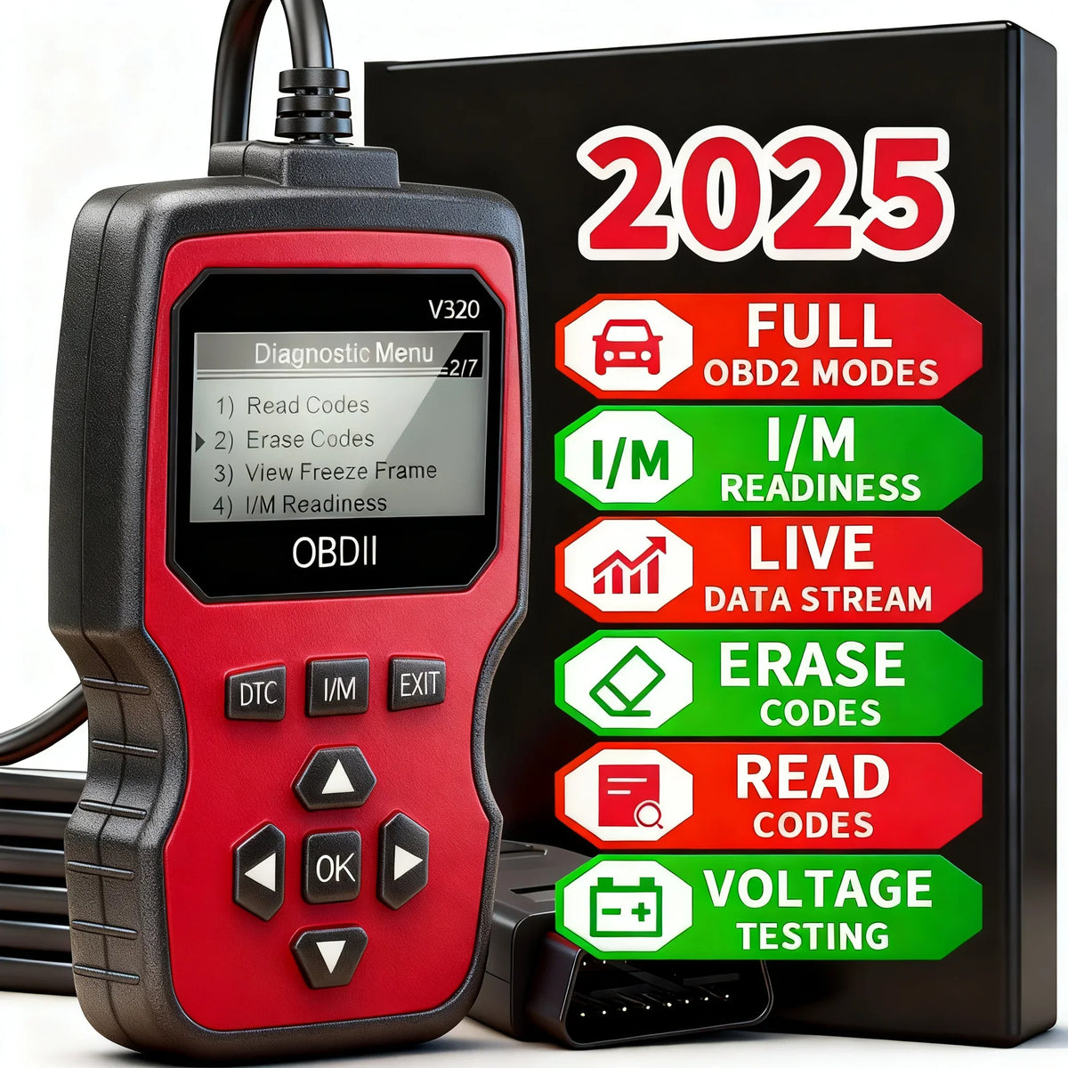 OBD2 Scanner Handheld Car Diagnostic Tool | Code Reader 2025