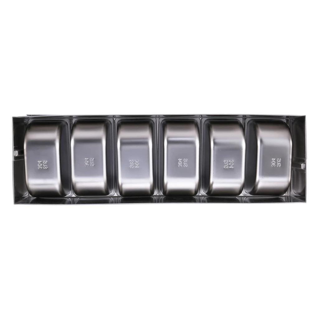 A36T-Stainless Steel Seasoning Box Restaurant Chef Lid Storage
