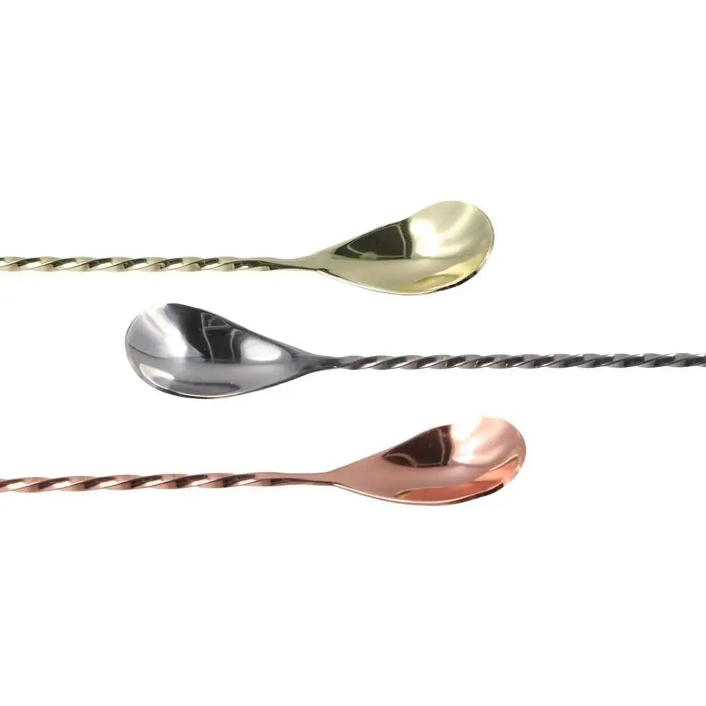 Spiral Cocktail Bar Spoon Stainless Steel 20/30/40cm Long Handle