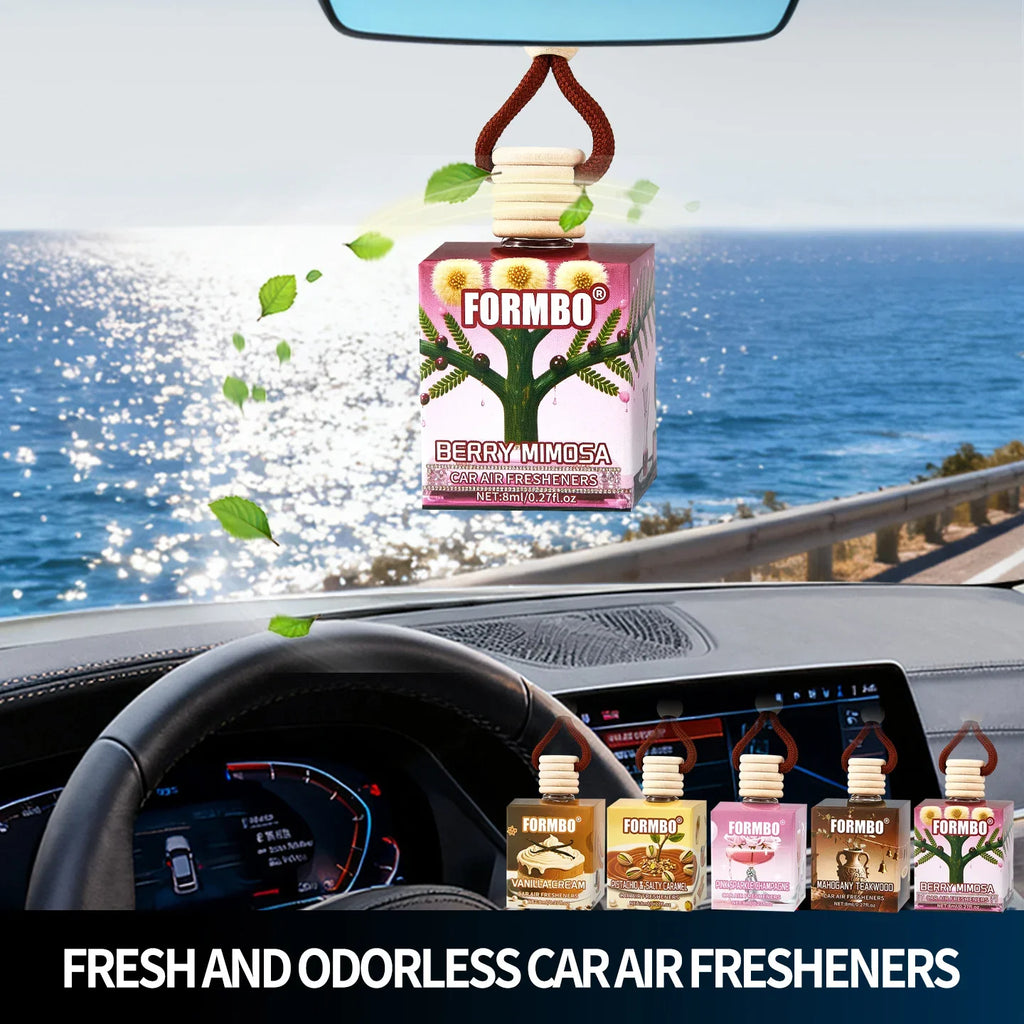 FORMBO Car Air Freshener 5-Pack – Long-Lasting Floral Scent