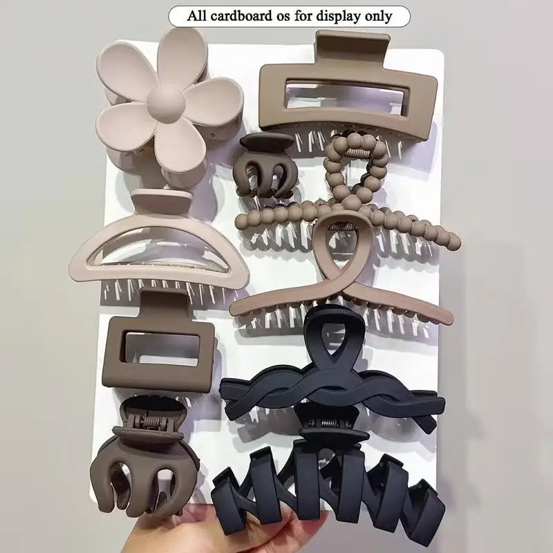 Set of 10 Hair Claw Clips – Daily, Party & Beach Styles
