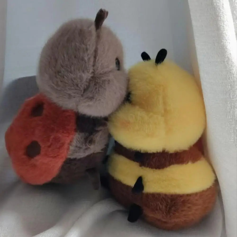 Kawaii Bumblebee Ladybug Plush Toy Ultra Soft Stuffed Insect Doll