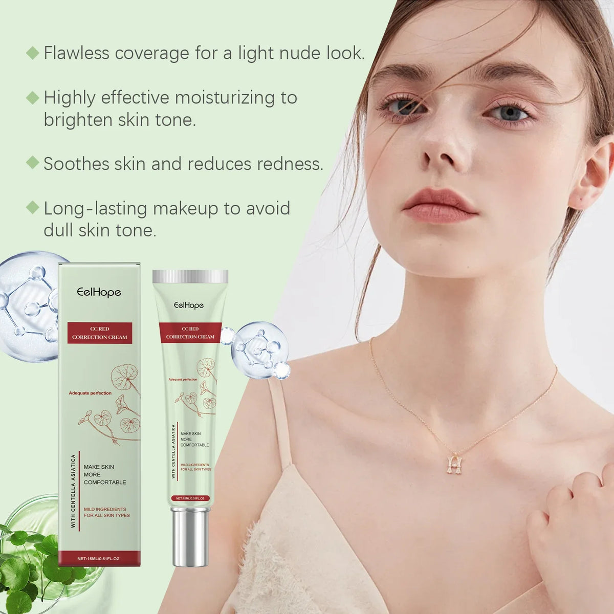 Eelhope Centella Asiatica CC Cream – Brightening Concealer 15ml