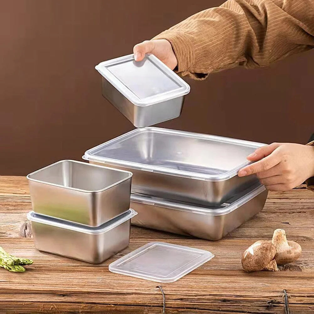 Stainless Steel Leak-Proof Bento Lunch Box with Lid | 3 Sizes