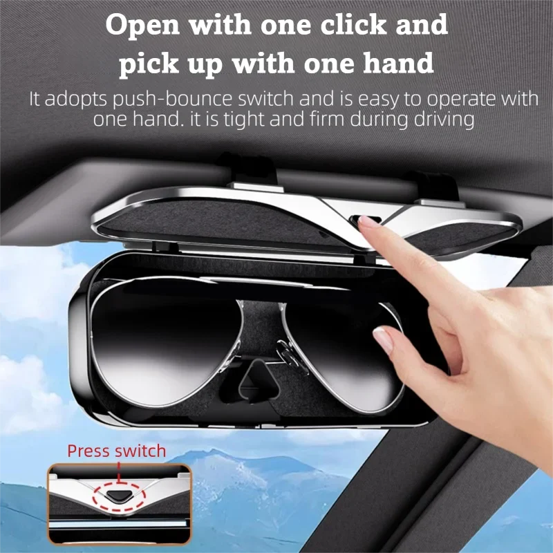 Car Sun Visor Glasses Case | Sunglasses Holder for Any Car