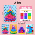 Funny Poke Puncture Painting Fabric Art Frenzy Kids Girls Cartoon