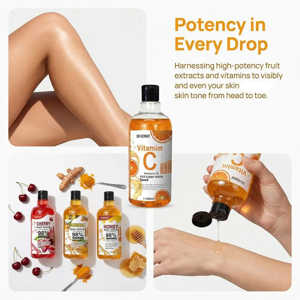 Vitamin C AHA Arbutin Turmeric Brightening Face & Body Serum