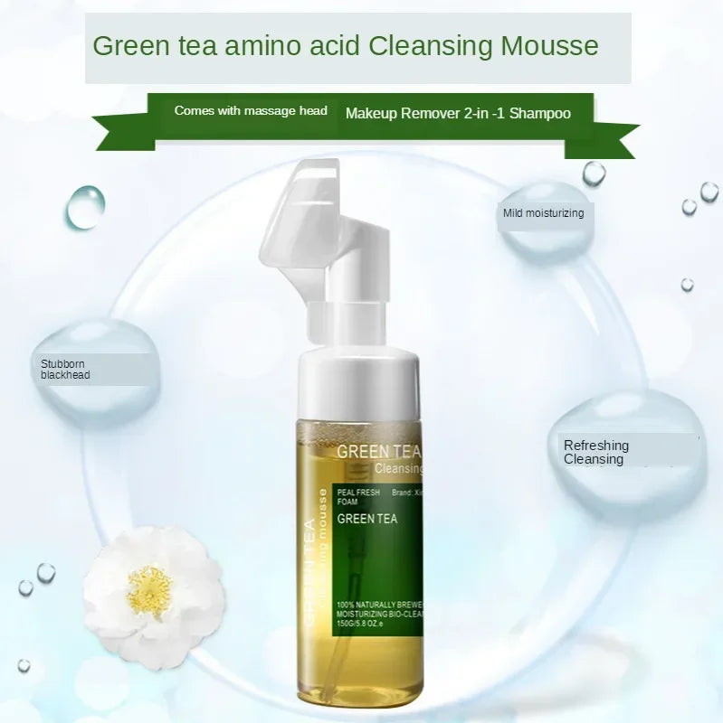 Green Tea Amino Acid Foaming Face Cleanser & Makeup Remover