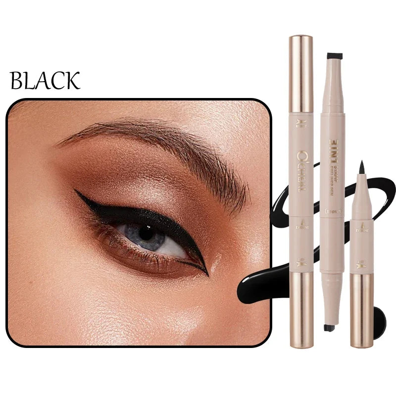 O'CHEAL 3-in-1 Stamp Eyeliner Pen – Waterproof & Long-Lasting