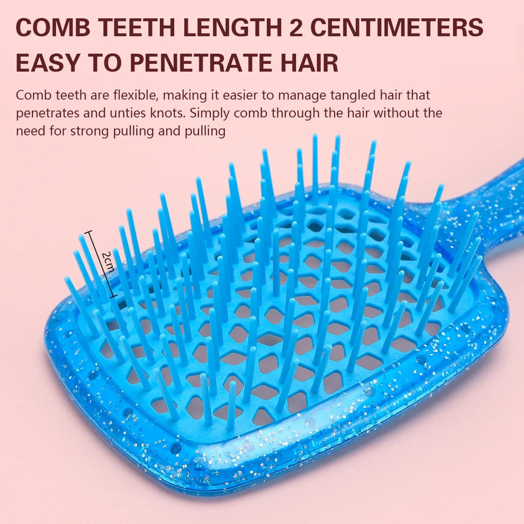 Honeycomb Air Cushion Detangling Comb – Anti-Static Hair Brush