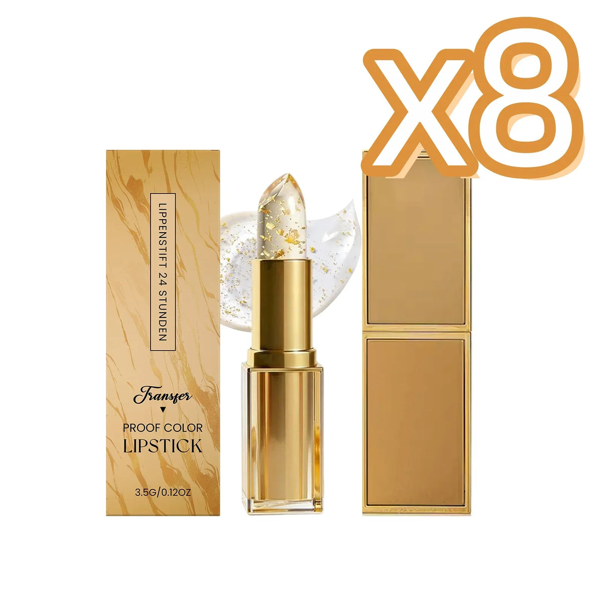 Gold Foil Color Changing Lipstick – Moisturizing Long Wear