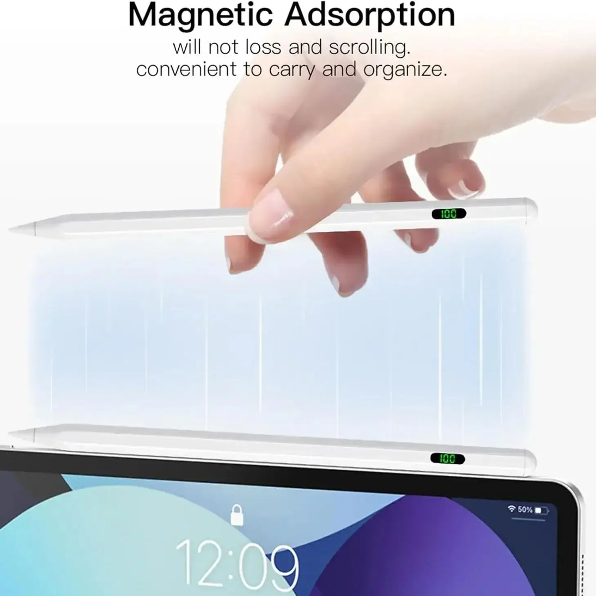 Universal Stylus Pen LED Power Display – iPad & Tablet