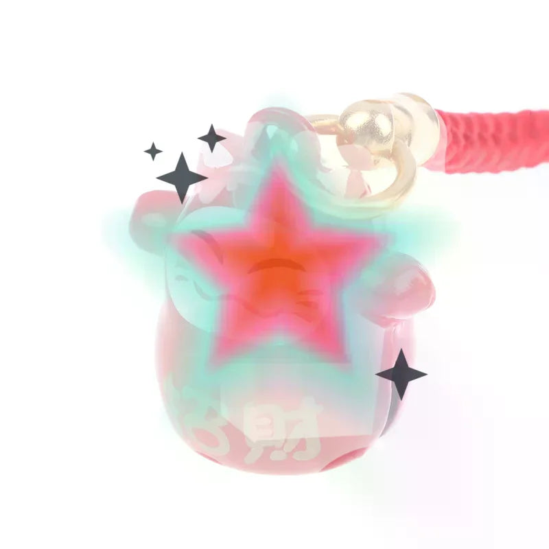 Japanese Lucky Cat Copper Bell Keychain & Bag Pendant
