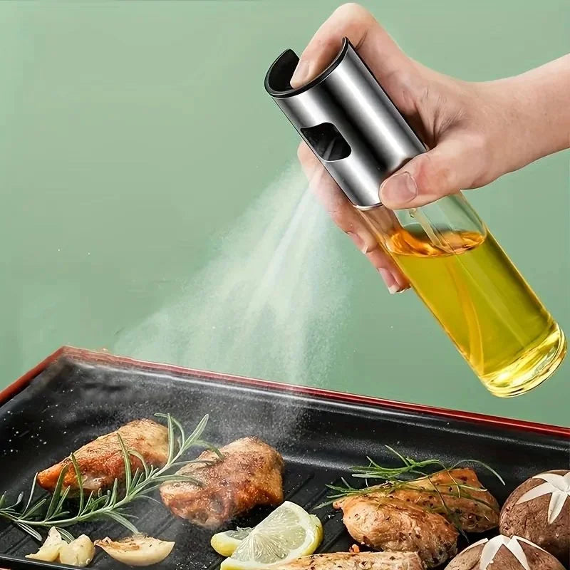 100ml Stainless Steel Glass Oil Spray Dispenser – Air Fryer