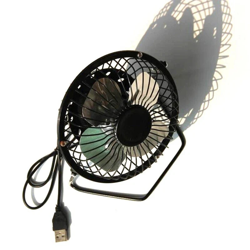 5W Solar Powered 4-Inch USB Fan – Camping, Yacht & Pet Houses