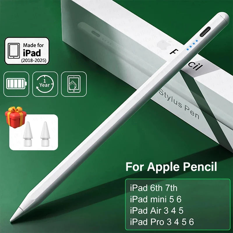 iPad Stylus Pen – Tilt, Palm Rejection & Magnetic Charging