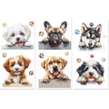 Dog Rub-On Transfer Decals for Furniture & Crafts – 3 Pcs