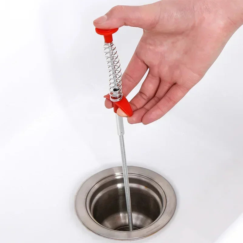 60cm Bendable Drain Snake Hair Clog Remover Pipe Cleaner Tool