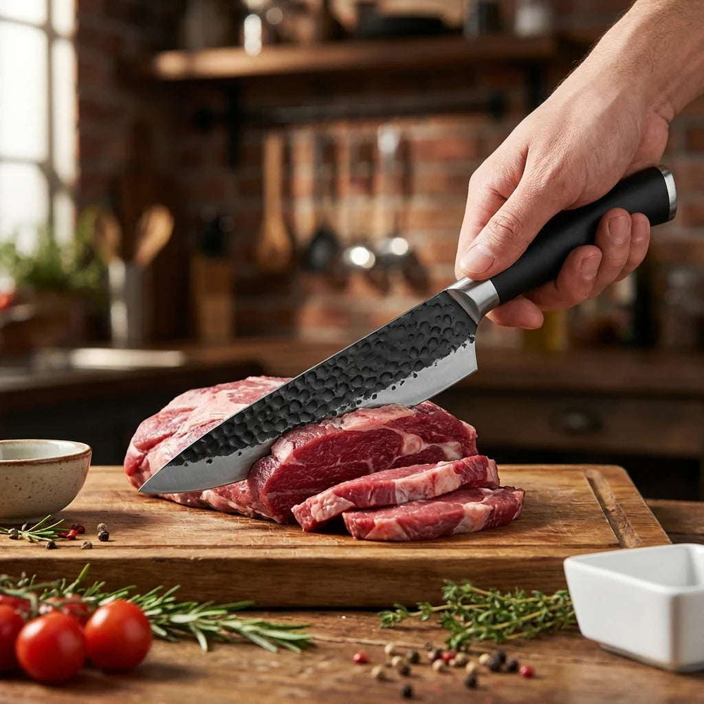 Professional Forged Stainless Steel Chef's Knife – 14.5cm Blade