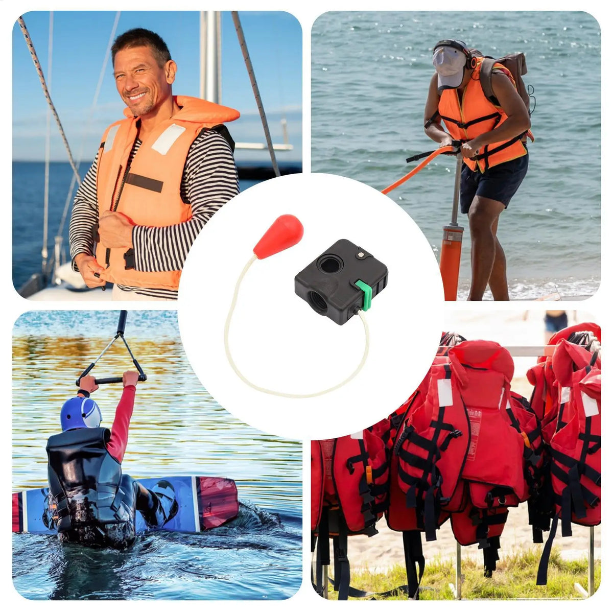 Inflatable Life Vest Automatic Inflator Device Jacket Inflation