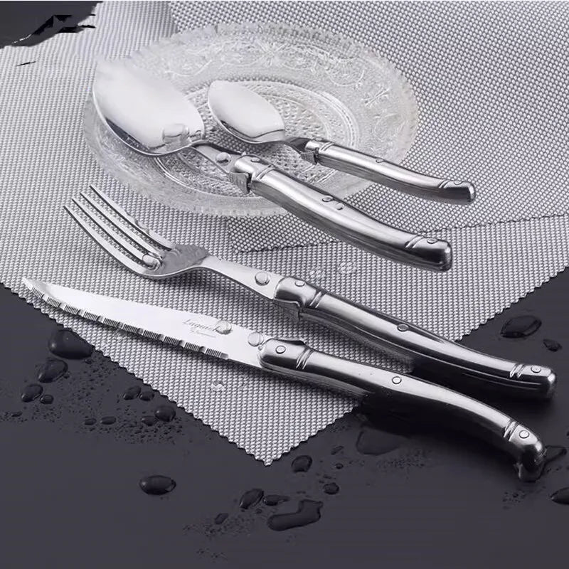 Laguiole Stainless Steel Cutlery Set 4–24 Pcs | Dishwasher Safe