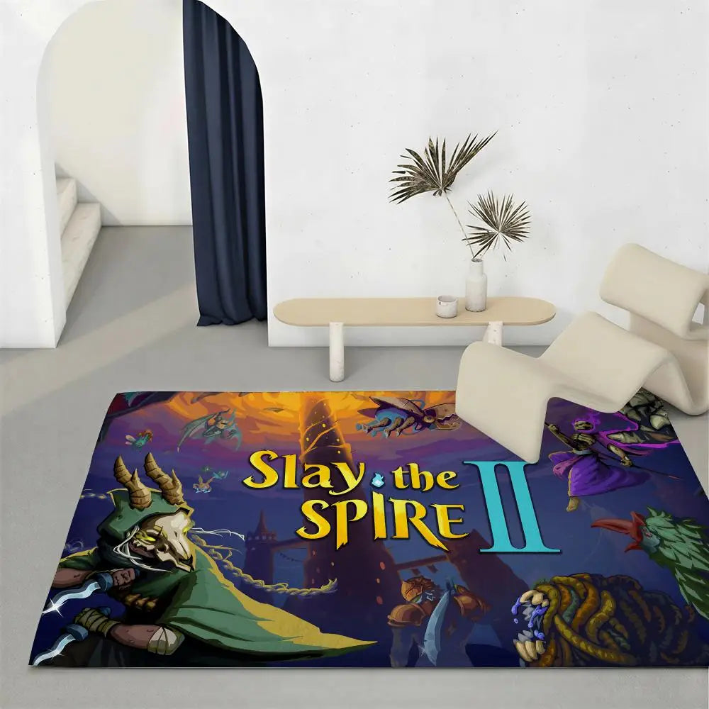 Slay the Spire Gaming Flannel Floor Mat – Non-Slip Indoor Rug