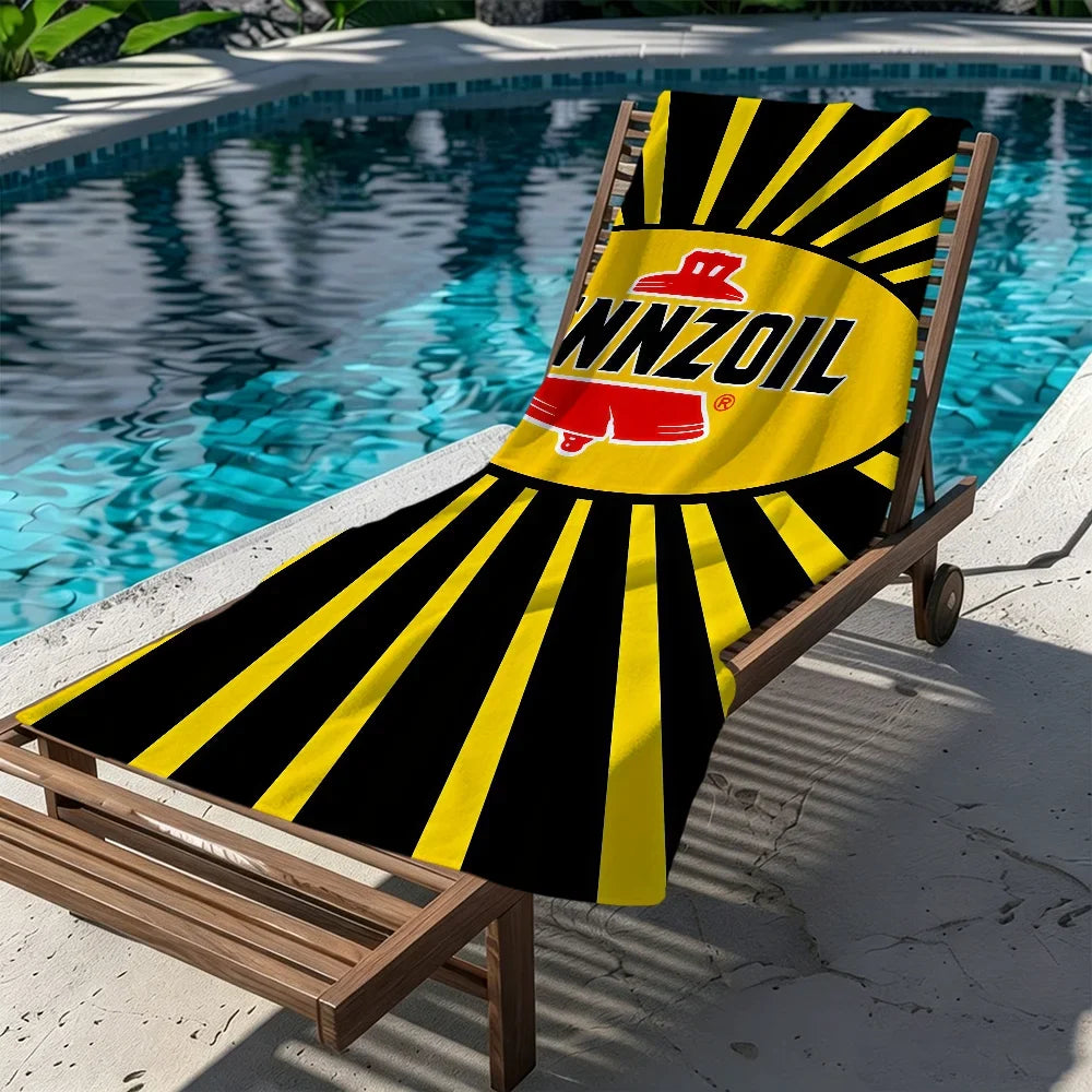 Pennzoil Logo Quick-Dry Beach Towel | Soft Pool & Sports Towel