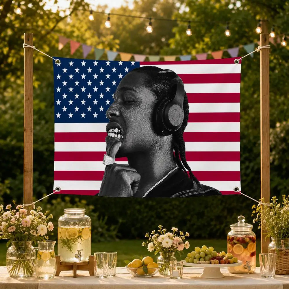 A$AP Rocky Decorative Flag Banner – Garden, Porch & Home Decor