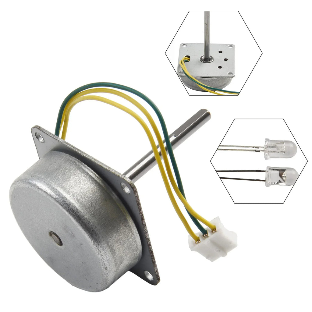 Mini 3-Phase AC Brushless Generator – Wind & Hand Crank 3–24V