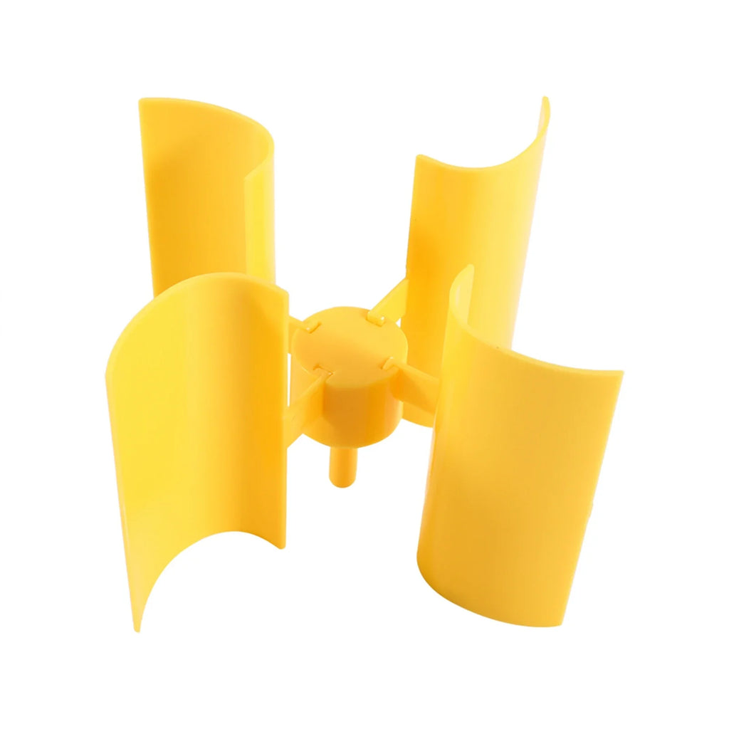 DIY Small Motor Vertical Wind Turbines Blades Breeze Electricity