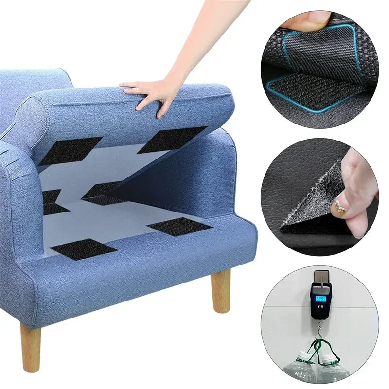 Self-Adhesive Hook & Loop Fastener Tape Strips | 10/30 Pairs