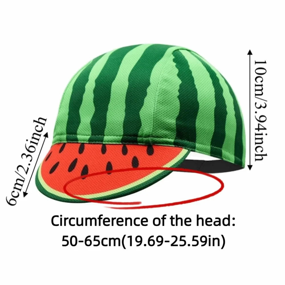 Watermelon Cycling Cap – Breathable Mesh Bike Helmet Liner