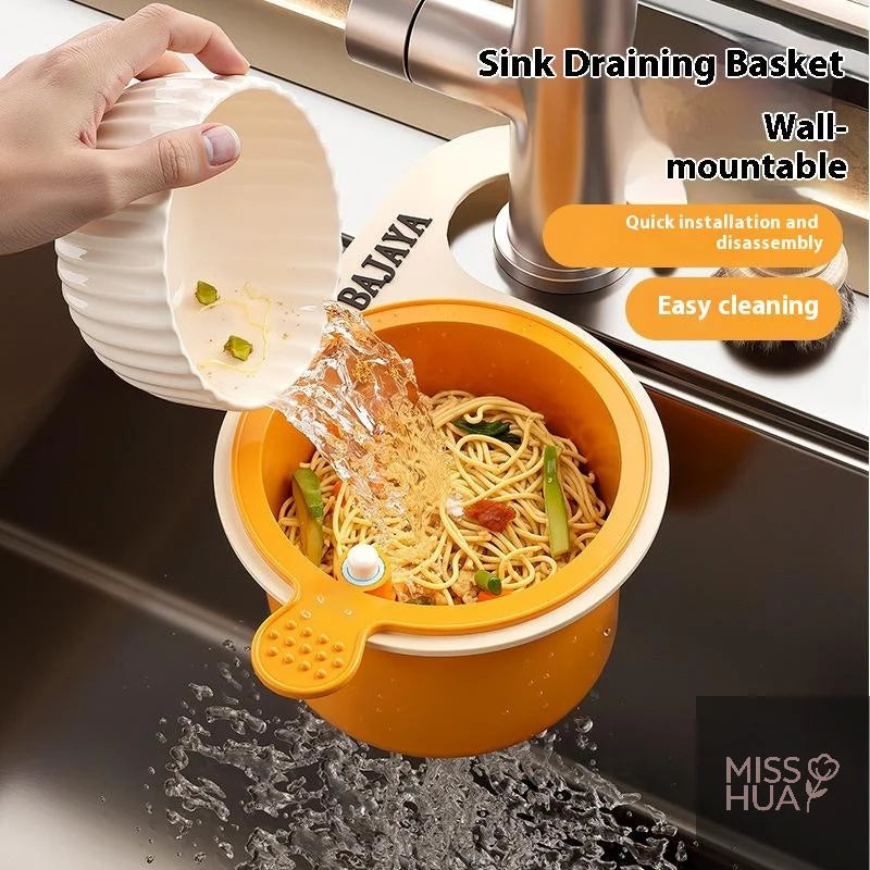 Hangable Kitchen Sink Drain Strainer Basket – Leak-Proof