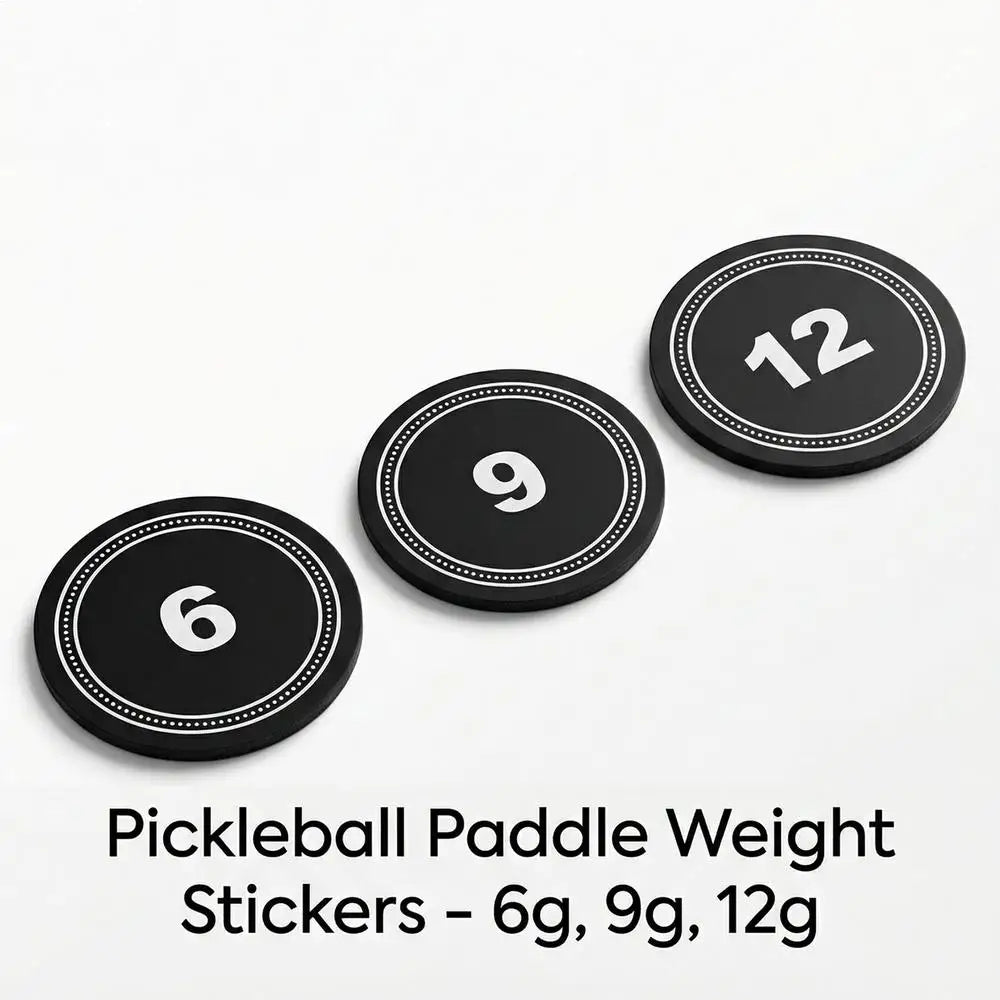 Pickleball Paddle Weighted Butt Caps – 6g 9g 12g Balance Set