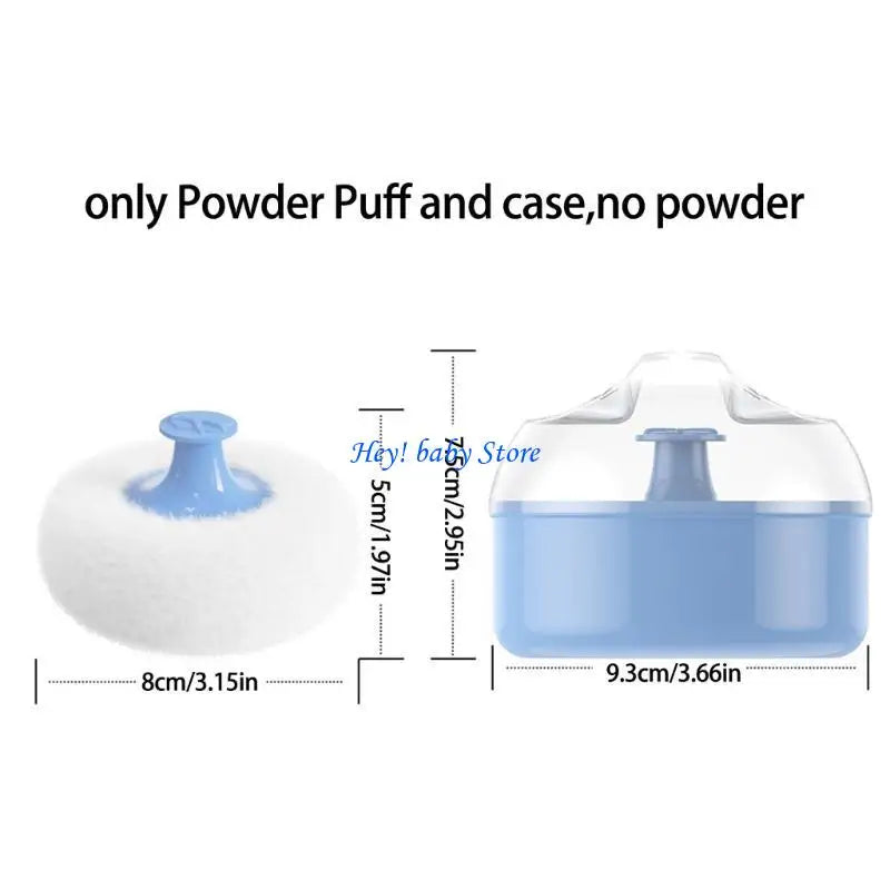 Baby Body Powder Puff with Case for Newborns & Toddlers