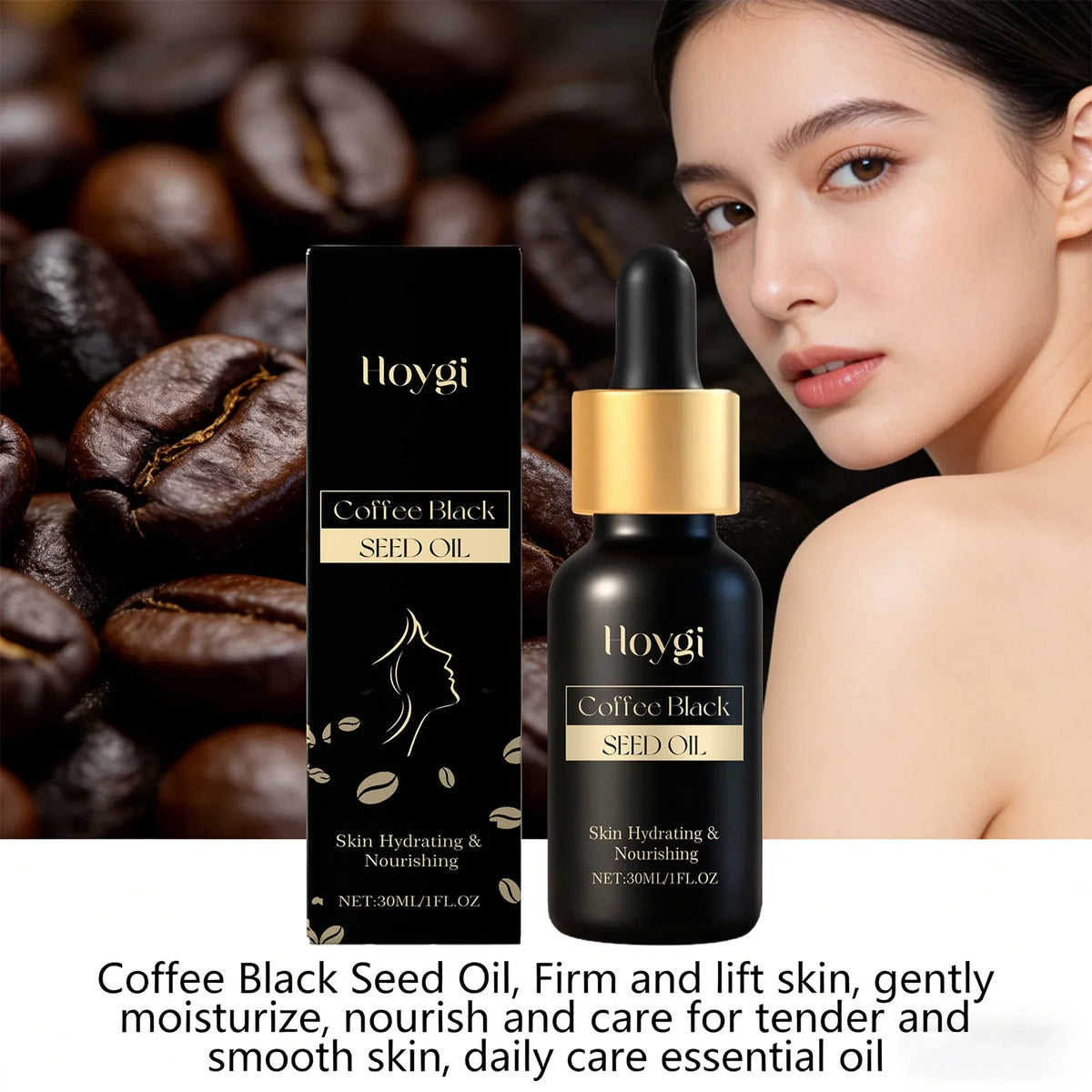 Coffee Black Seed Oil Face Repair Anti Dryness Nourishing
