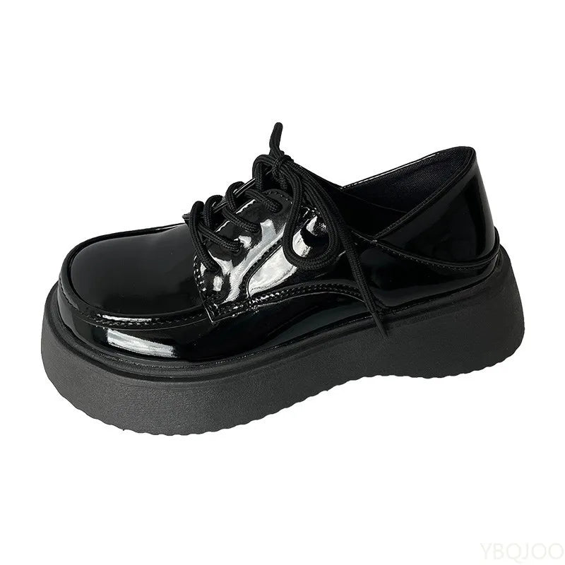 Women's Mary Jane Buckle Flats – Retro British Style Shoes