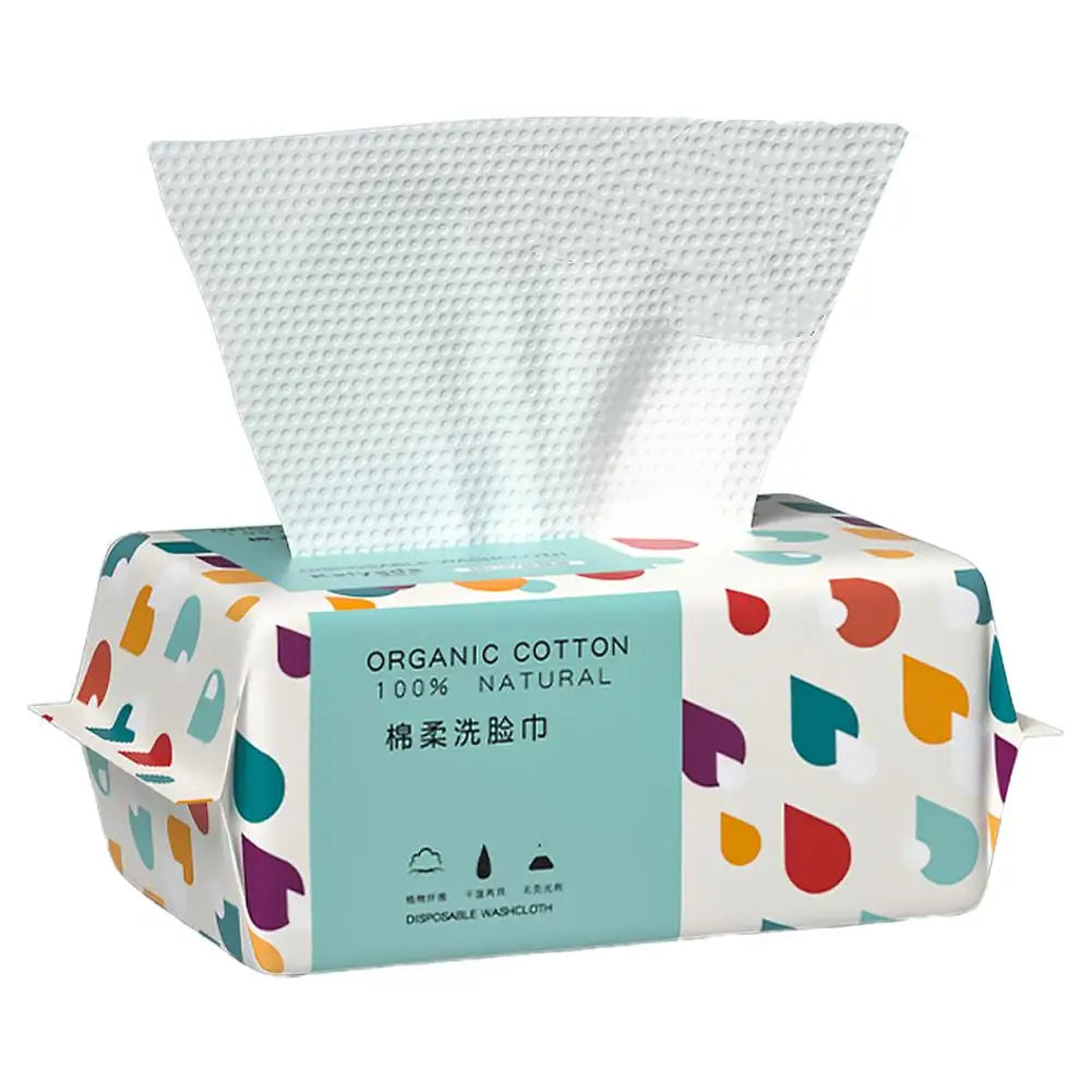 100% Cotton Disposable Face Towels – Soft Dry Wipes 100ct