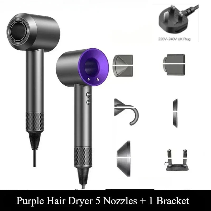 Bladeless Wall-Mount Negative Ion Hair Dryer 1600W Salon