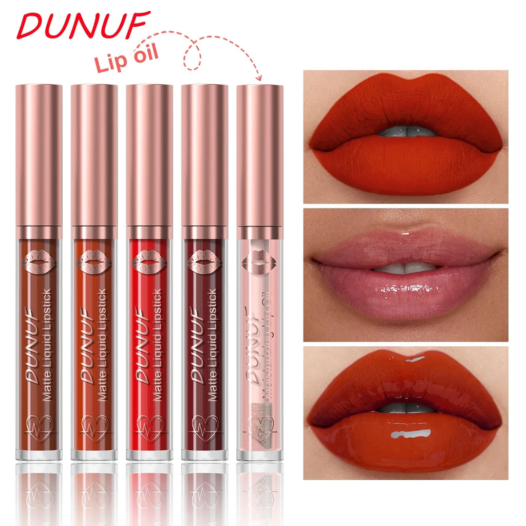 12-Pc Matte Lipstick Set – Waterproof & Long-Lasting Lip Gloss