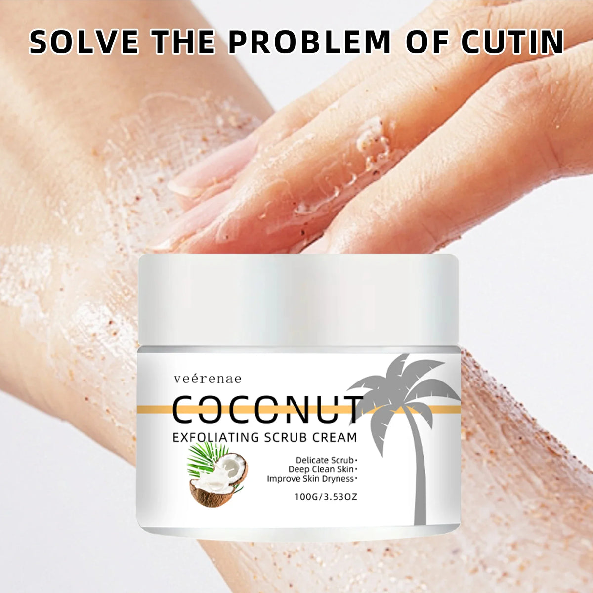 Coconut Walnut Exfoliating Scrub Cream – All Skin Types