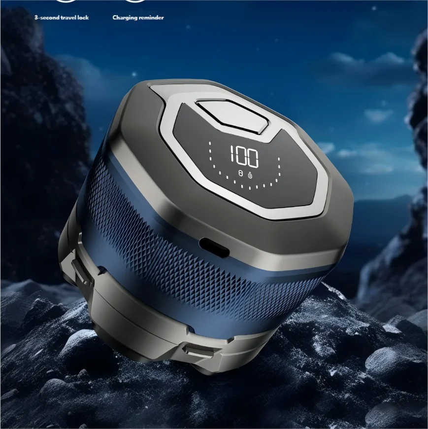 6D Magnetic Electric Head Shaver for Men – LED & Waterproof