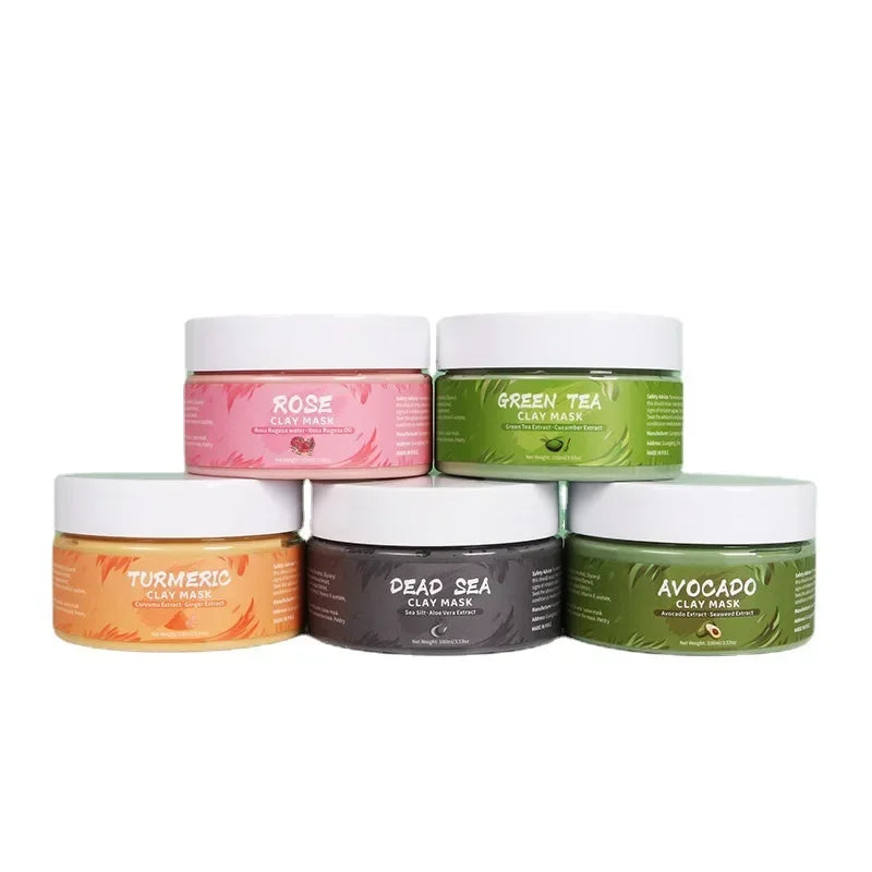 LAIKOU Turmeric Rose Avocado Clay Mud Face Mask | Moisturizing