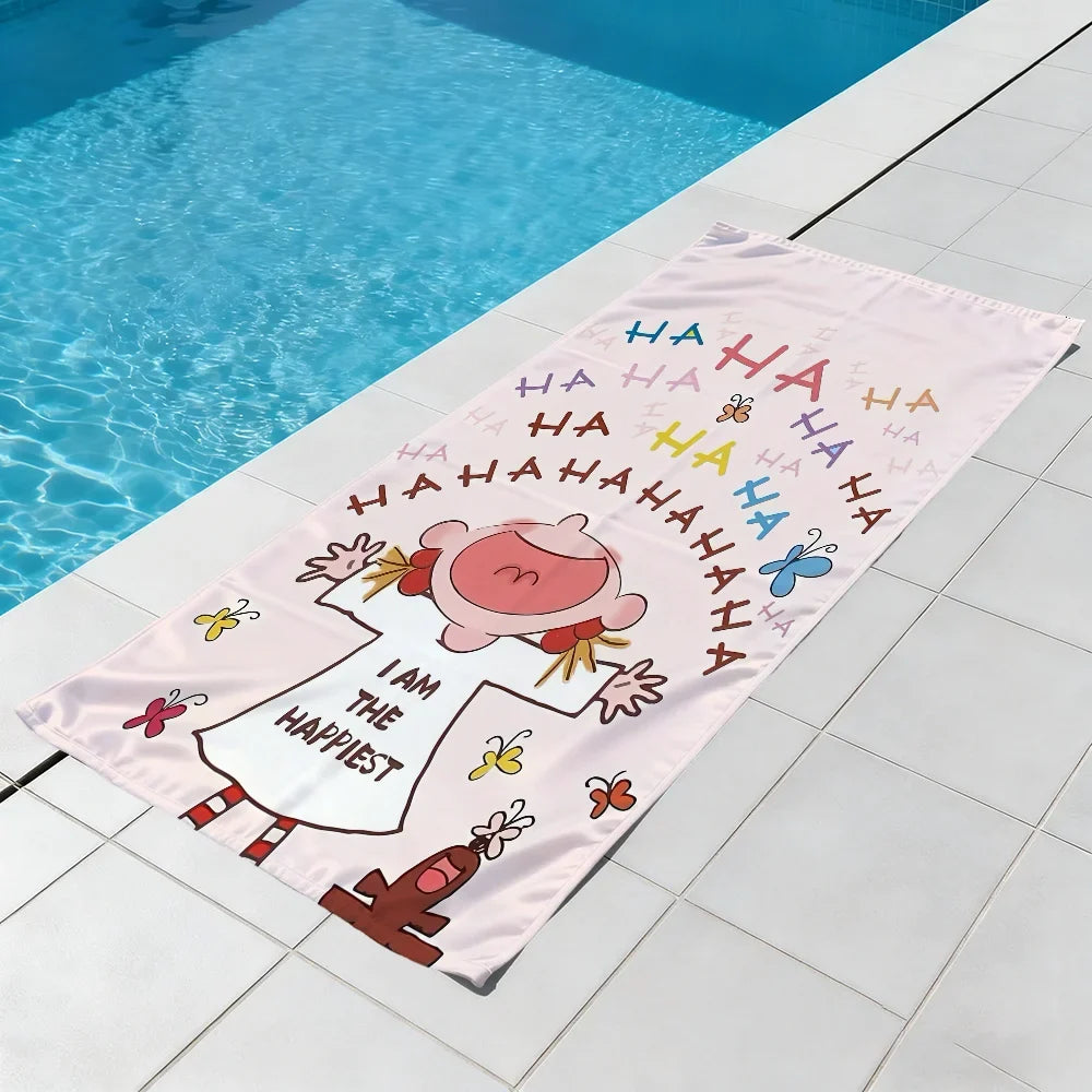 CoCo Cartoon Quick-Dry Beach Towel | Soft, Absorbent, 11 Sizes