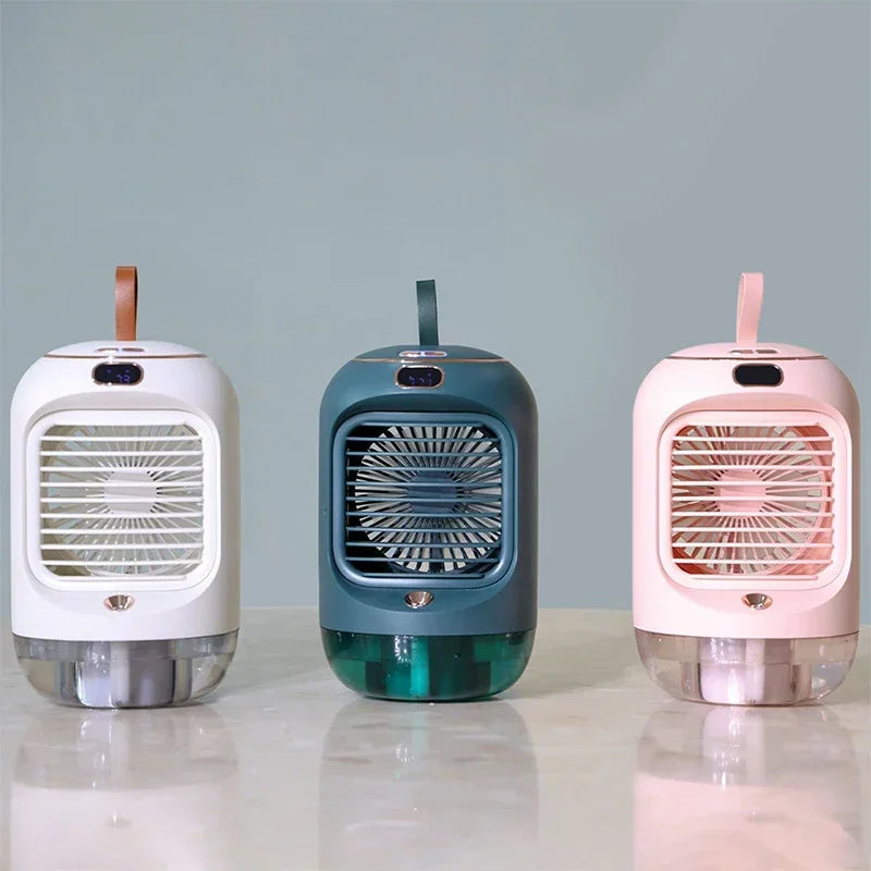URGGU Mini Desktop Humidifier Fan with Night Light | USB