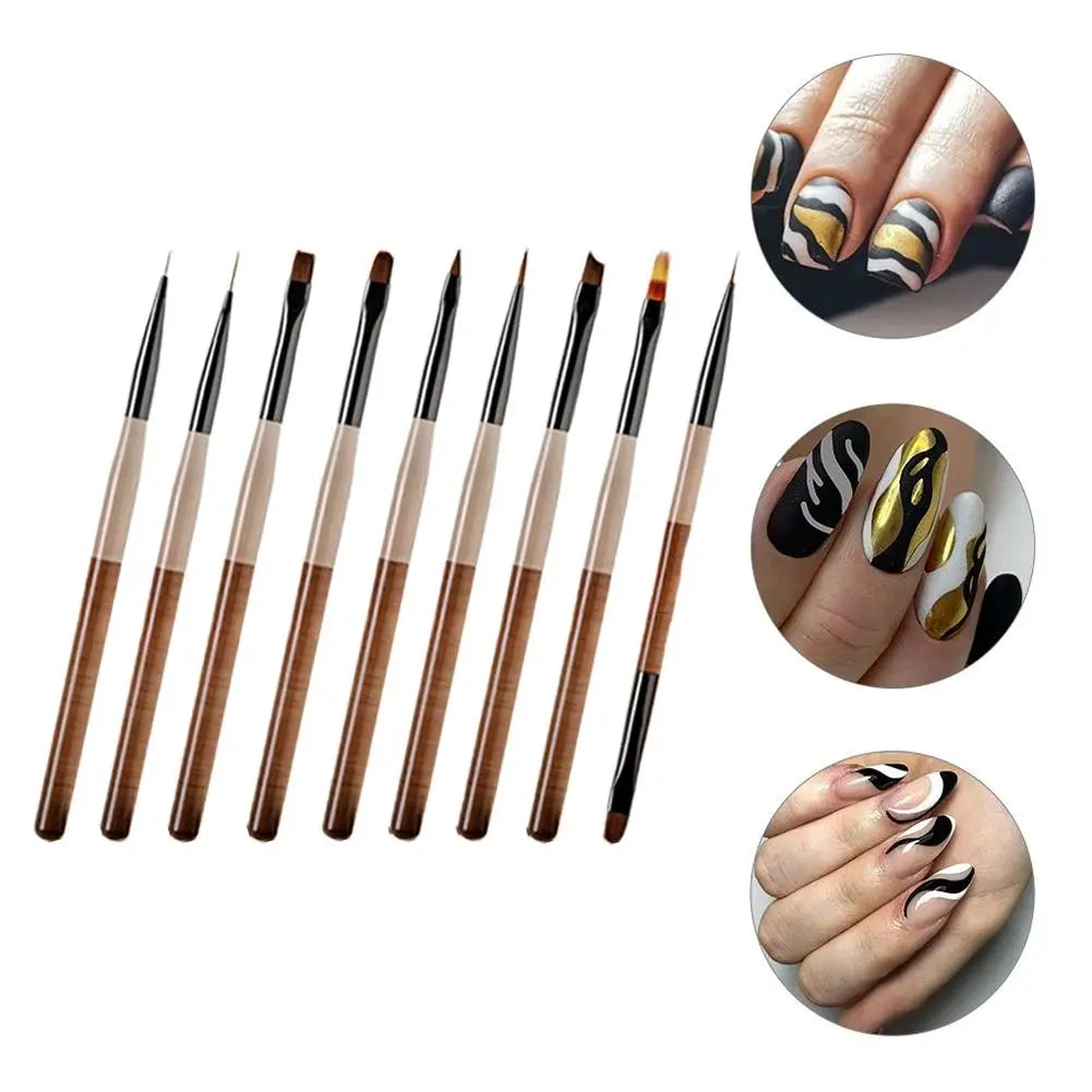 Nail Art Brush Set – Fine Detail, Acrylic & UV Gel Brushes